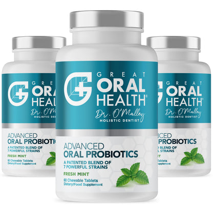 Oral Probiotics for Bad Breath – BLIS K12 & M18, 60 Mint Chewables (3pk)