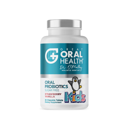 Oral Probiotics for Kids – BLIS K12 M18 Dental Probiotics for Teeth & Gums | 30 Strawberry Vanilla Chewables
