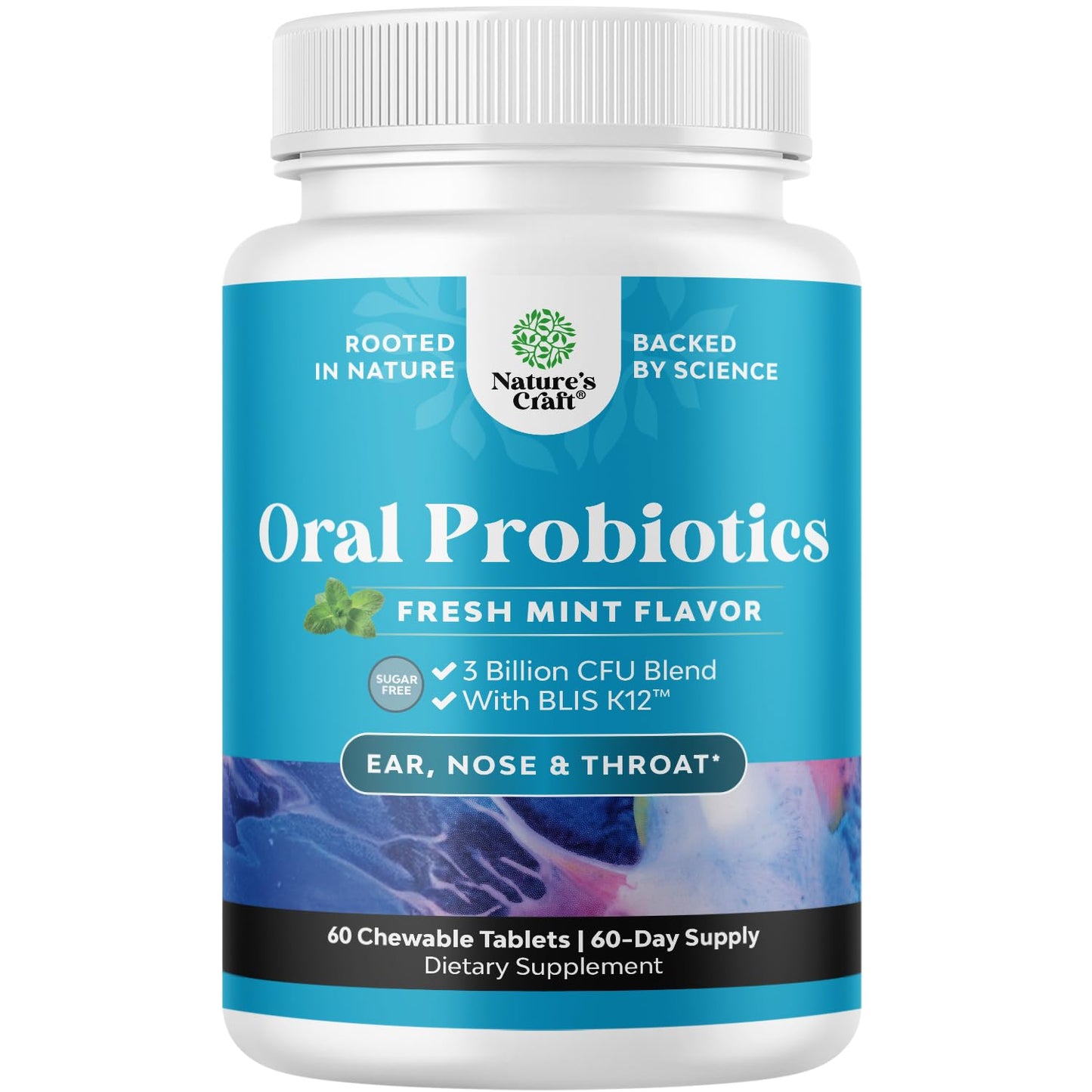 Oral Probiotics for Teeth & Gums - BLIS K12 Mint Lozenges 60ct