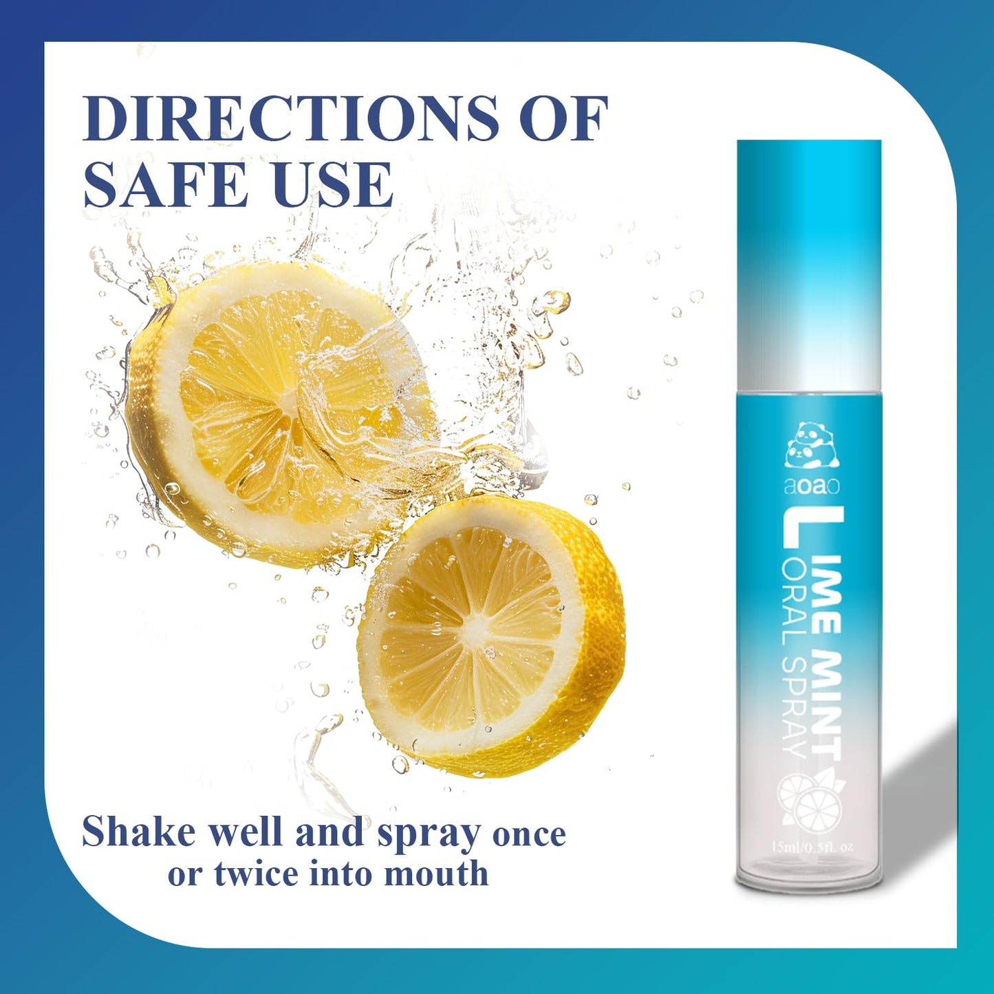 Oral Spray for Bad Breath & Dry Mouth – Sugar-Free, 15ml (2-pack)