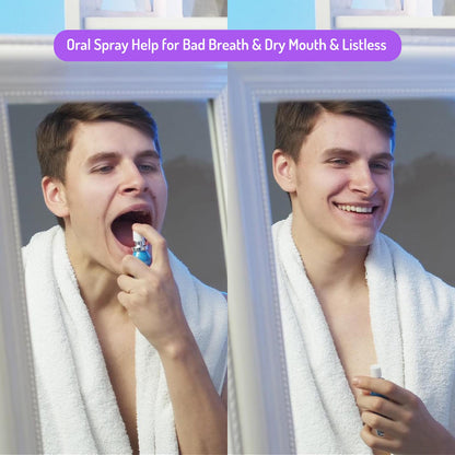 Oral Spray for Bad Breath & Dry Mouth – Sugar-Free, 15ml (2-pack)