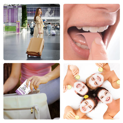 Oral Strips for Hair, Skin & Nails – Biotin, Collagen & Folate | Strawberry Flavor, Sugar Free