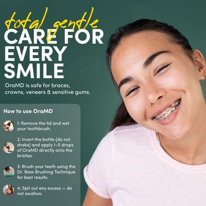 OraMD 4-in-1 Extra Strength Tooth Oil - Clinically Tested Gum Disease & Gingivitis Treatment - All-Natural (2 Pack)