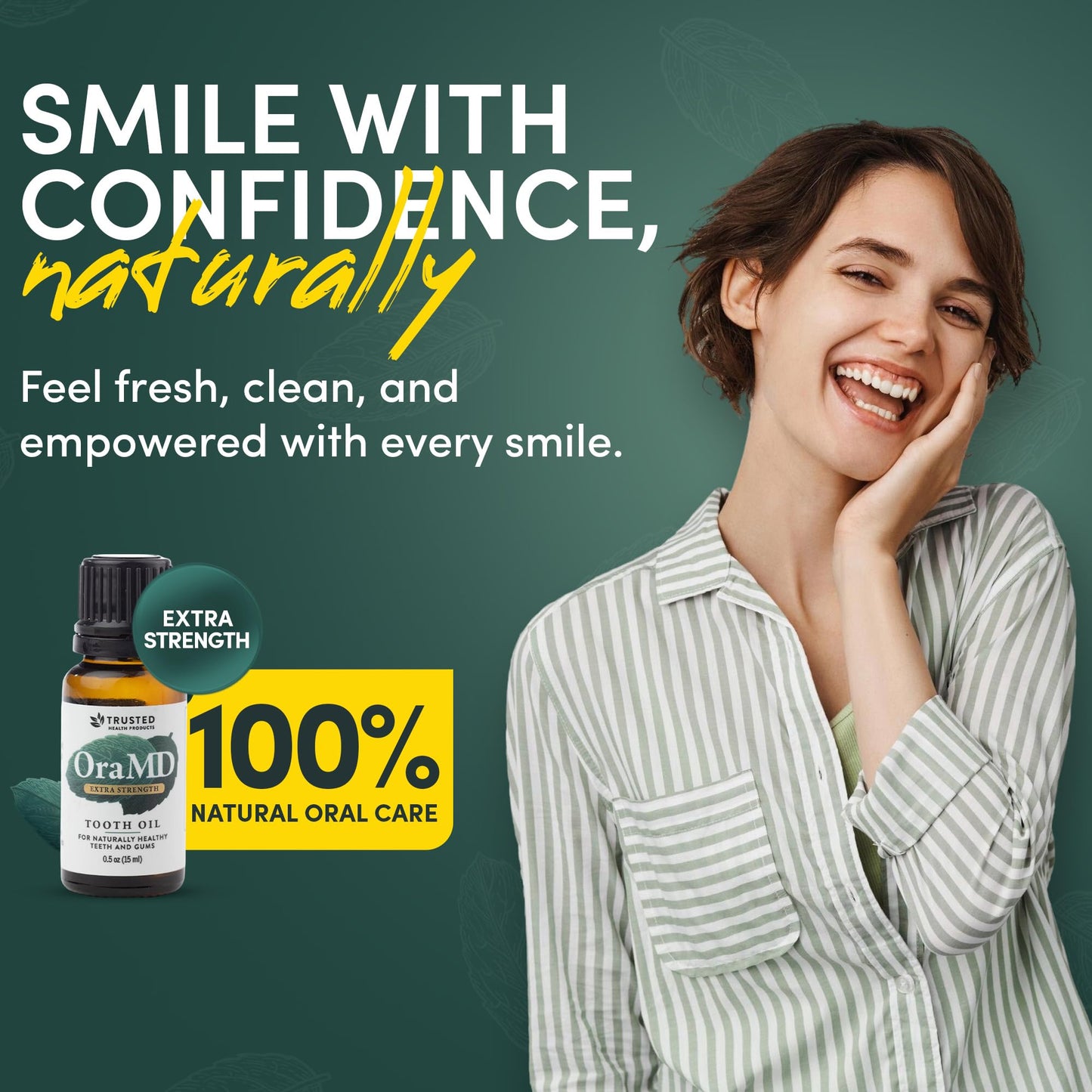OraMD 4-in-1 Extra Strength Tooth Oil - Clinically Tested Gum Disease & Gingivitis Treatment - All-Natural (2 Pack)