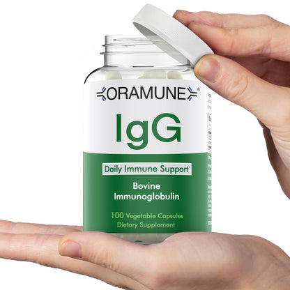 Oramune Support: IgG Colostrum Immunoglobulin 500mg | Transfer Factor & 100 Capsules