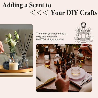 PHATOIL Orange Blossom Fragrance Oil 100ml | Glass Dropper for Diffuser, Soap & Candle Making