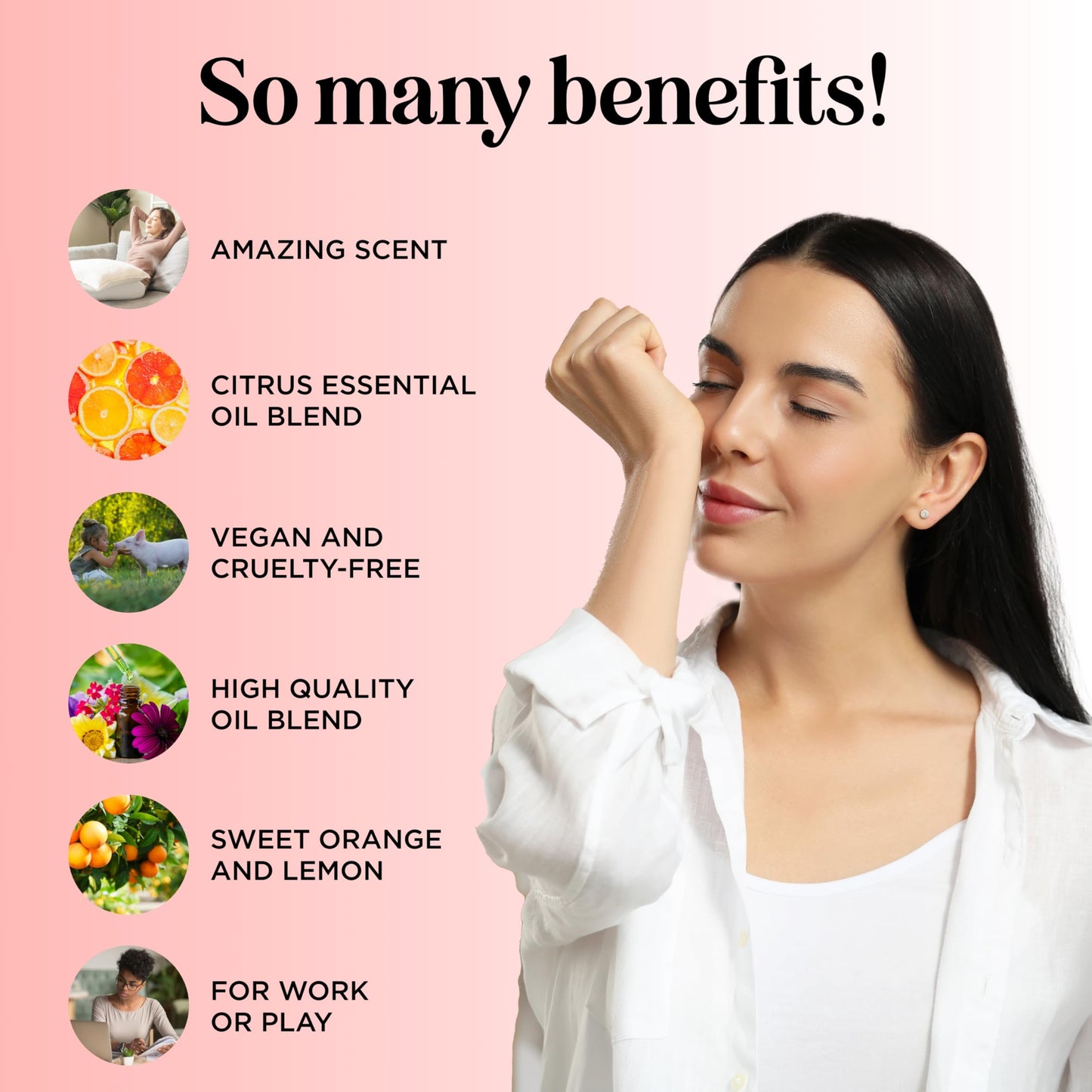 Citrus Oils Diffuser Blend – Energizing Lemon, Orange & Lime