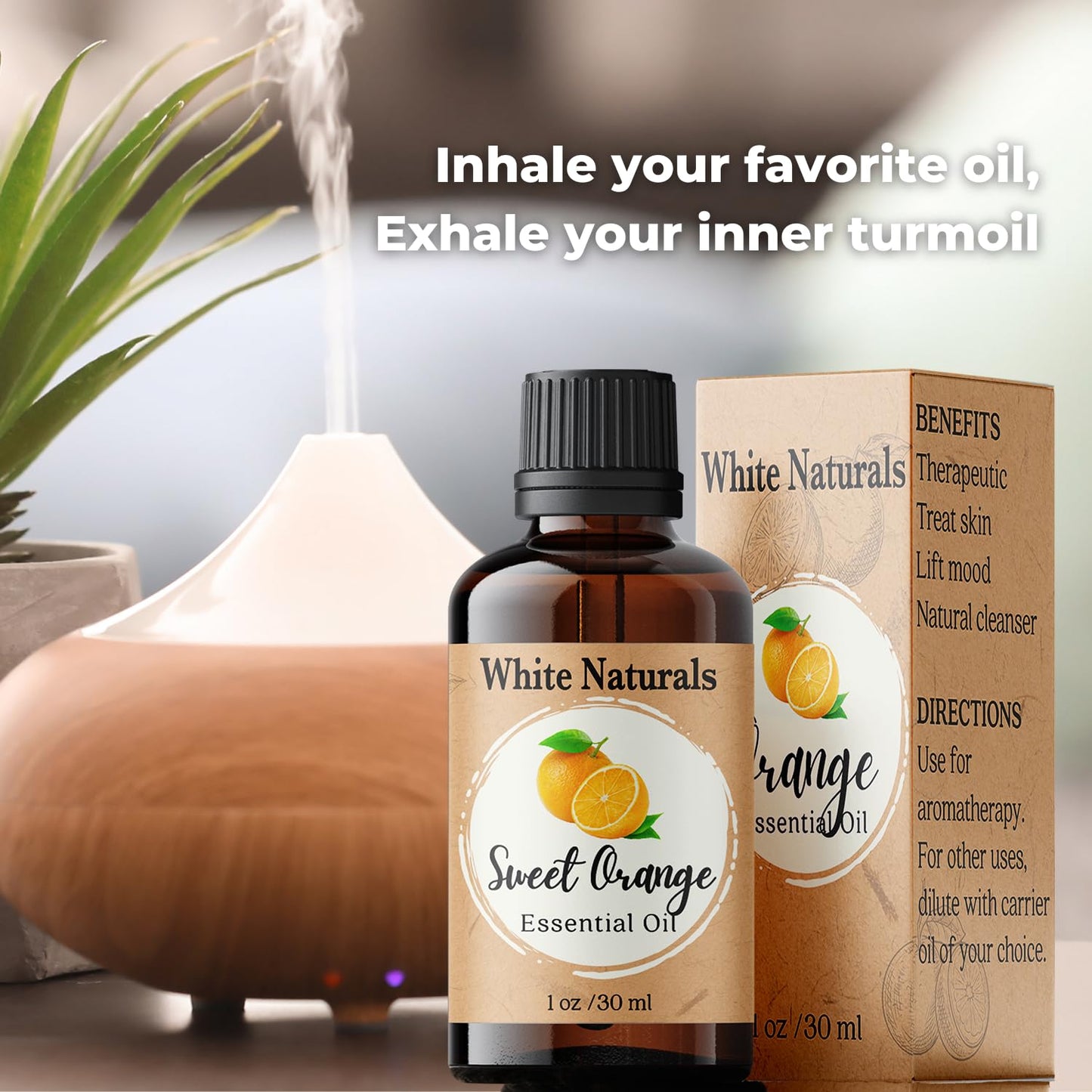 Sweet Orange Essential Oil - Pure & Natural for Diffusers & DIY