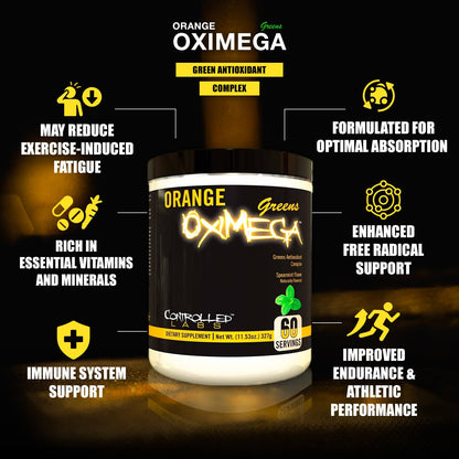 Orange OxiMega Greens Spearmint 0.72 lb by Controlled Labs