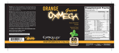 Orange OxiMega Greens Spearmint 0.72 lb by Controlled Labs
