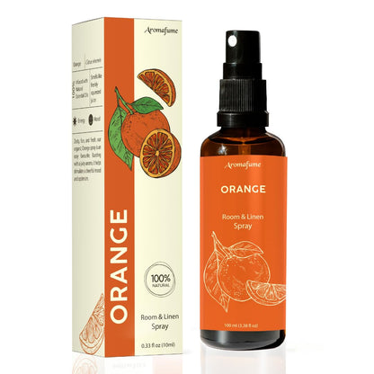 Orange Room Linen & Pillow Spray by Aromafume – 100ml | Pure Orange Essential Oil