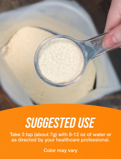 BulkSupplements L-Glutamine Powder Orange Smash – 7g Serving, 700g (1.5 lb)