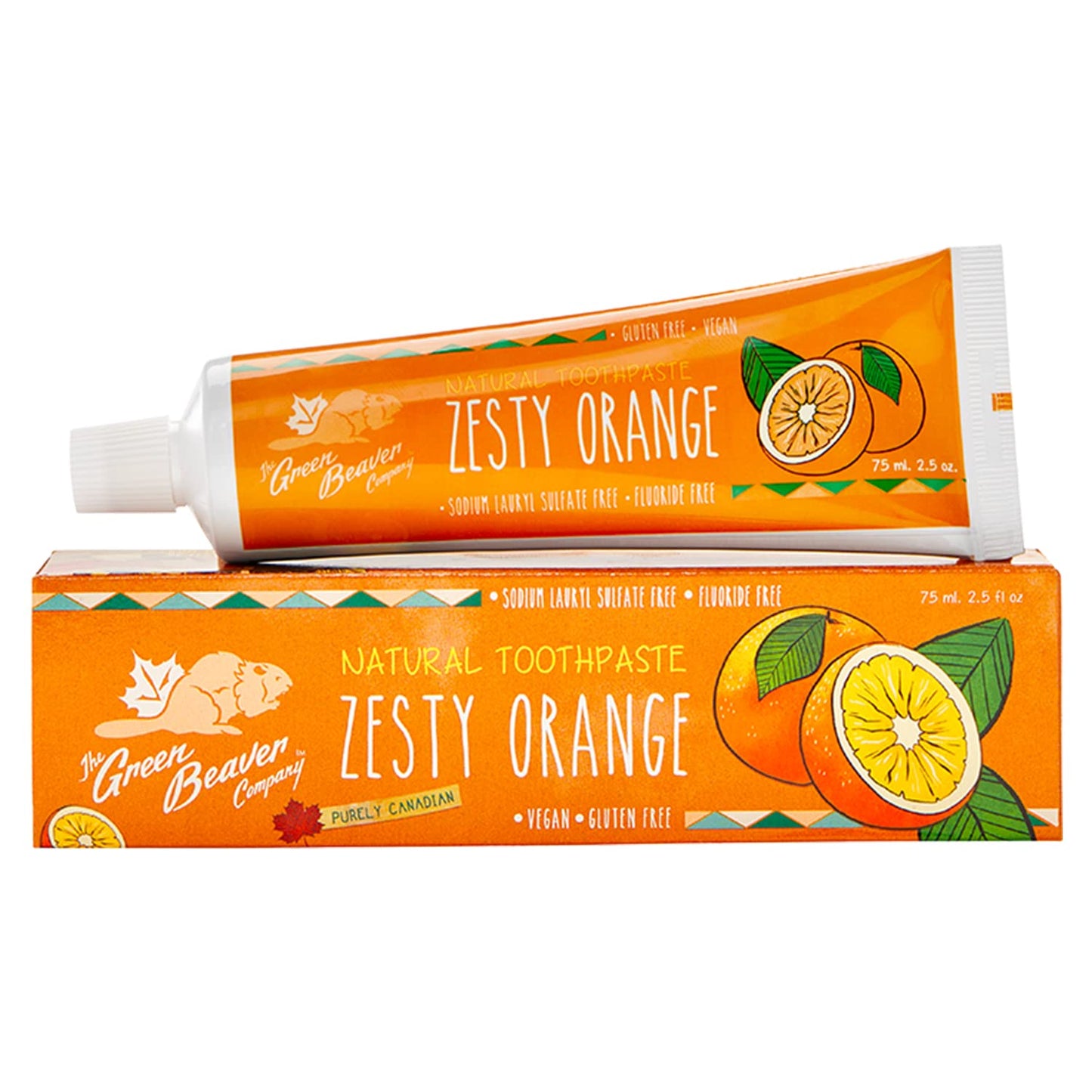 Orange Zesty Fluoride-Free Toothpaste | Natural Whitening & Fresh Breath