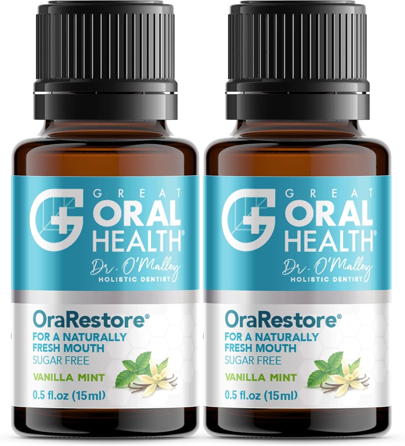 OraRestore Bad Breath Treatment for Adults – Dentist Formulated Mouthwash (2-Pack)