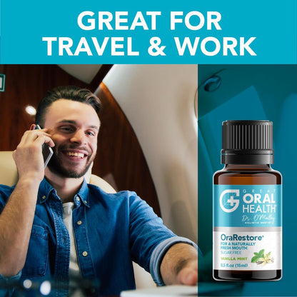 OraRestore Bad Breath Treatment for Adults – Dentist Formulated Mouthwash (2-Pack)