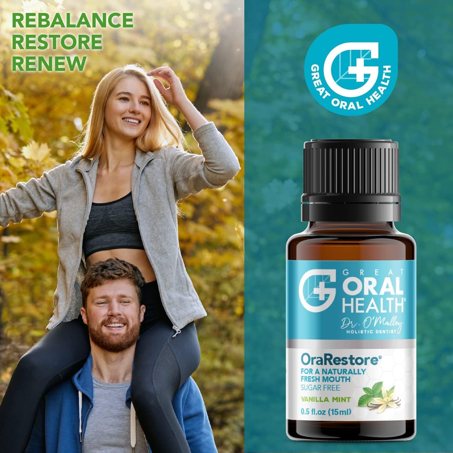 OraRestore Bad Breath Treatment for Adults – Dentist Formulated Mouthwash (2-Pack)