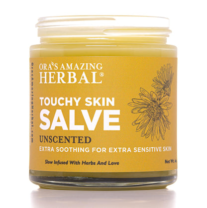 Ora's Amazing Herbal Touchy Skin Salve – Sensitive Skin Eczema Cream (4 oz)