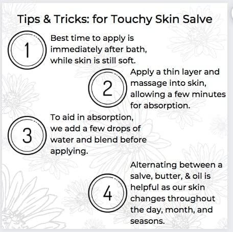 Ora's Amazing Herbal Touchy Skin Salve – Sensitive Skin Eczema Cream (4 oz)