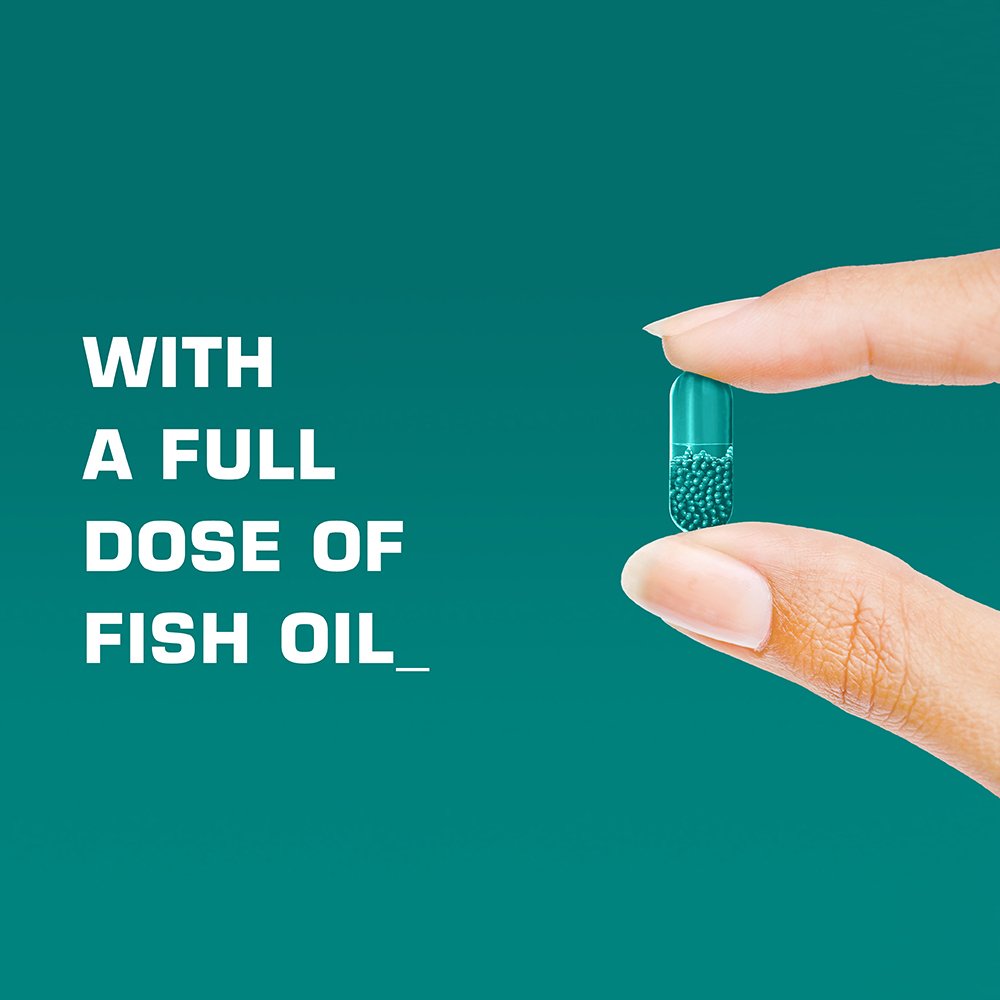 ORB Men’s Multi-Vitamin + Fish Oil – Heart Health, Mood Support (30 Count)