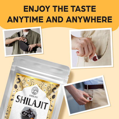 ORBILIVE 1400 MG Shilajit Gummies – Pure Himalayan Shilajit with Ashwagandha, 60 Counts, Sugar-Free