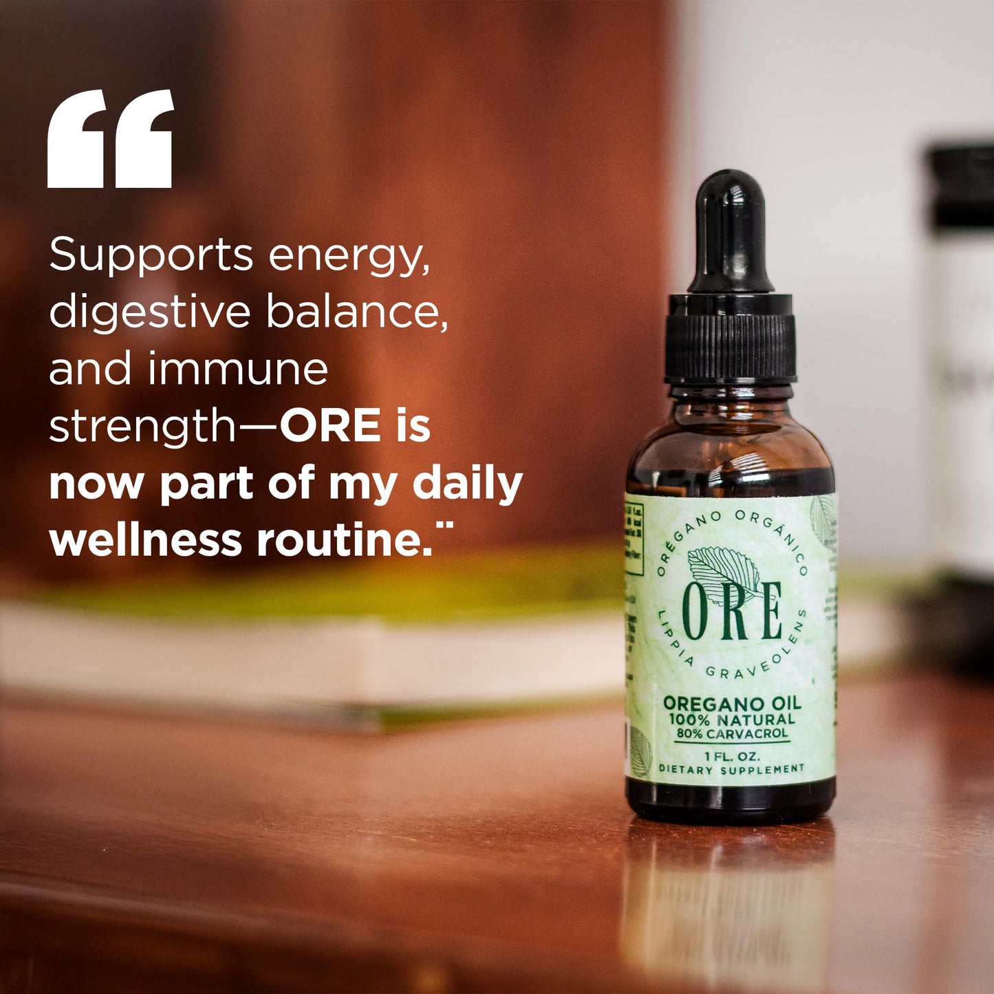 ORE Mexican Oregano Oil Drops 1 oz – 80% Carvacrol | Immune & Respiratory Support