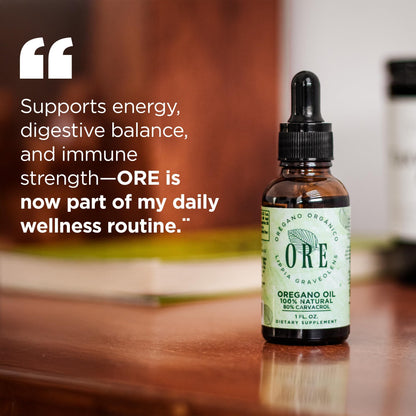 ORE Mexican Oregano Oil Drops 1 oz – 80% Carvacrol | Immune & Respiratory Support