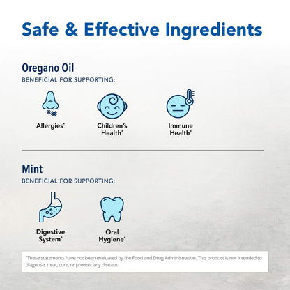 North American Herb & Spice OregaCare Swirl & Swallow Cranberry 8 fl oz – Edible Oregano Oil Mouthwash