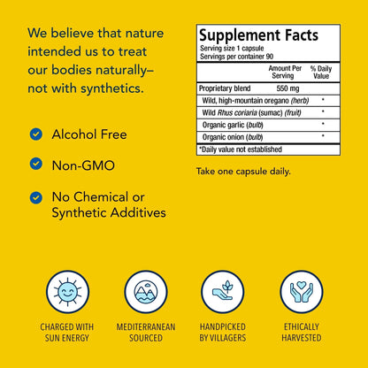 Oregamax 90 Vegi-Caps | North American Herb & Spice BritishVita | Premium UK Vitamins & Wellness Supplements
