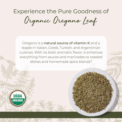 Starwest Botanicals Organic Oregano Dried Leaf - Non-GMO Bulk 1 lb