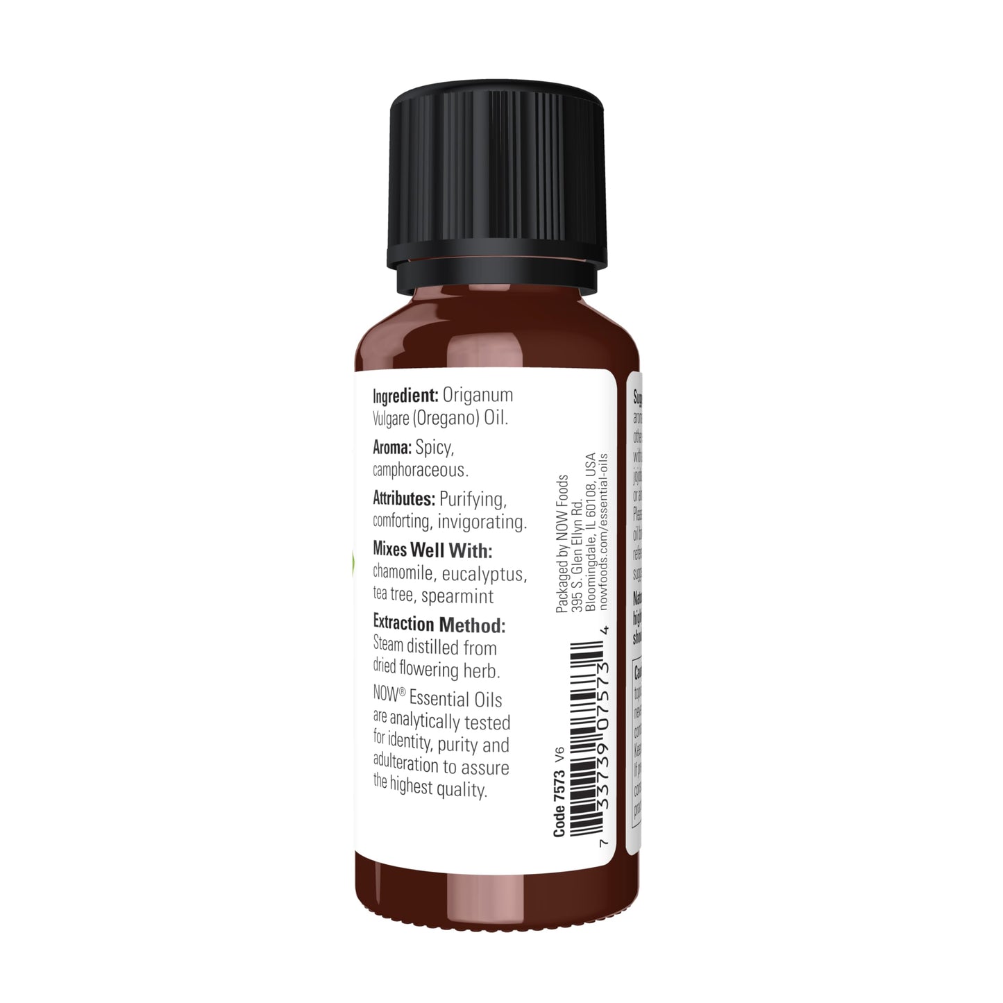 NOW Essential Oils Oregano Oil – Comforting Aromatherapy Scent | Steam Distilled | 100% Pure | Vegan | 1-Ounce