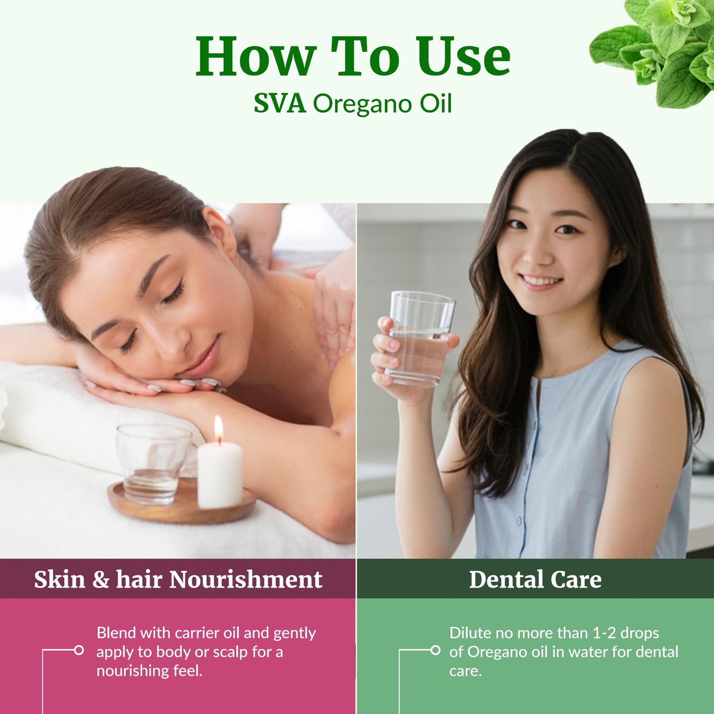 SVA Oregano Essential Oil 4 oz – 100% Natural | Diffuser, Hair & Skin Care