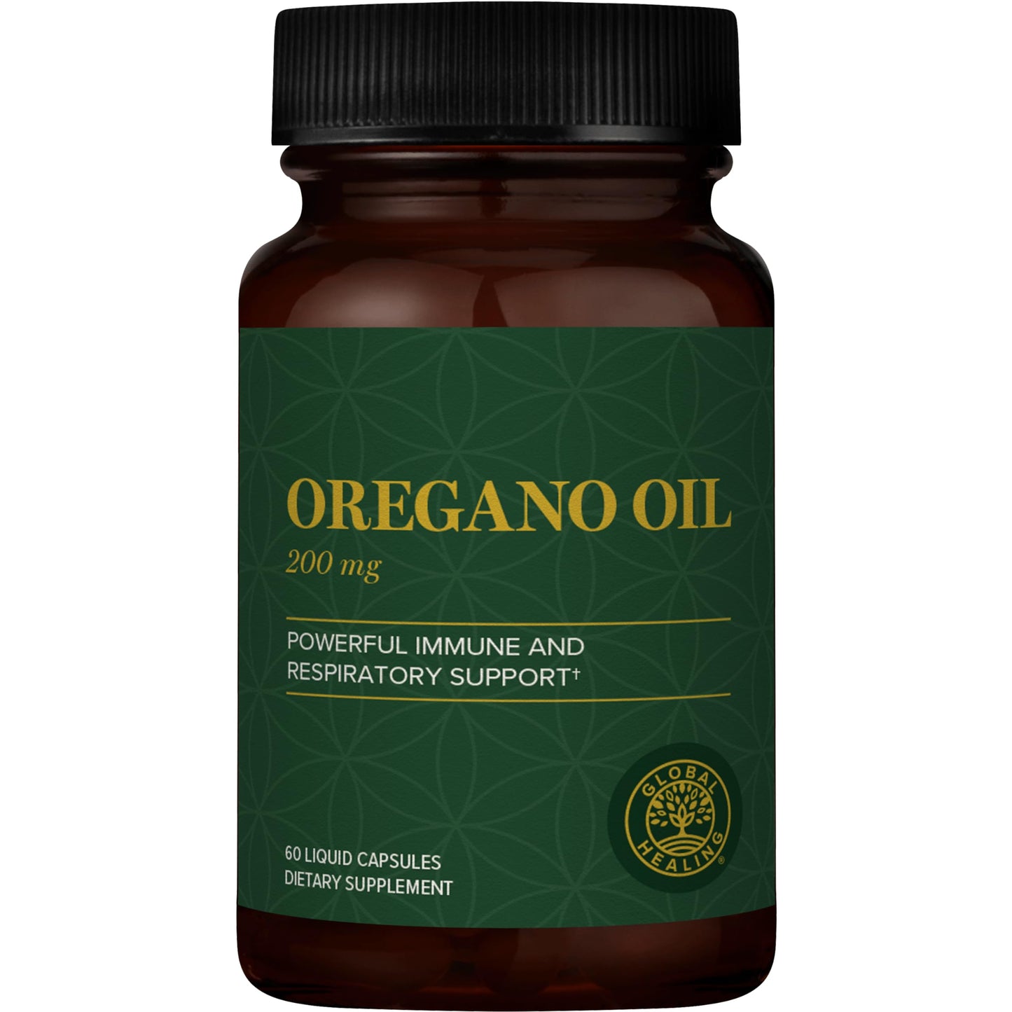 Global Healing Center Oregano Oil Capsules with Organic Ingredients & Cayenne Pepper | Immune Support, Respiratory Health, Digestive Wellness (60 Count)