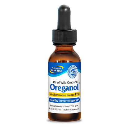 Oreganol P73 Wild Oregano Oil 0.45 fl oz - Organic, Unprocessed, Non-GMO - 194 Servings