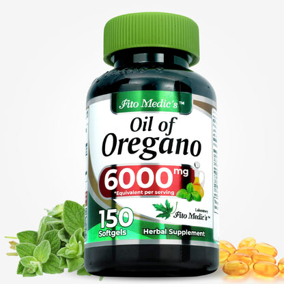 FITO MEDIC'S Oil of Oregano Capsules – High-Absorption Oregano Oil Softgels (150 Count)
