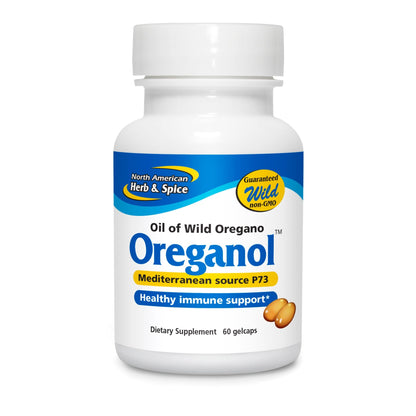North American Herb & Spice Oreganol P73-60 Softgels 2-Pack – Immune Support, Wild Oregano, Vegan, Non-GMO