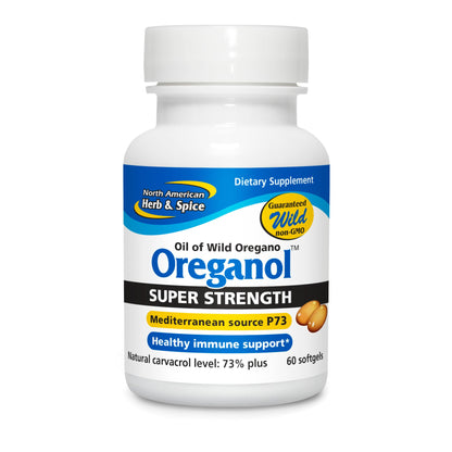 Oreganol P73-60 Softgels – Immune Support, Wild Oregano Oil, Vegan & Non-GMO, 60 Servings | North American Herb & Spice