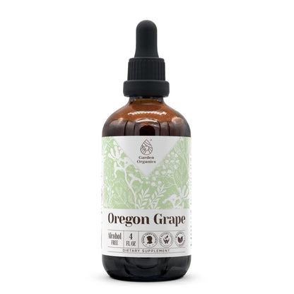 Oregon Grape Alcohol-Free Tincture – Immune Support Drops (4 fl oz)