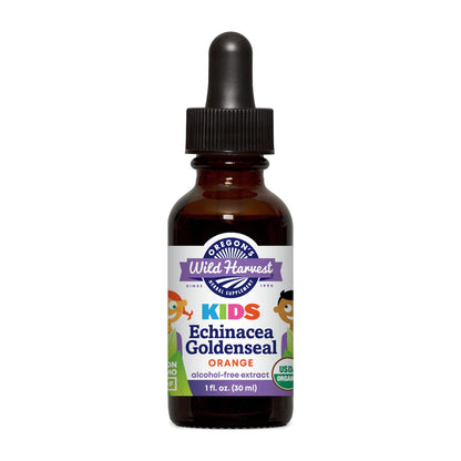 Oregon's Wild Harvest Children's Echinacea Goldenseal Orange Organic Herbal Supplement - 1 fl oz