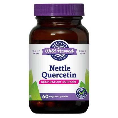 Oregon's Wild Harvest Nettle Quercetin Capsules | Non-GMO Organic Herbal Supplements - 60 Count