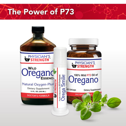 Physician's Strength OregaSmile Toothpaste, Mint - 3.4 oz - P73 Oregano - Fluoride & Glycerin Free