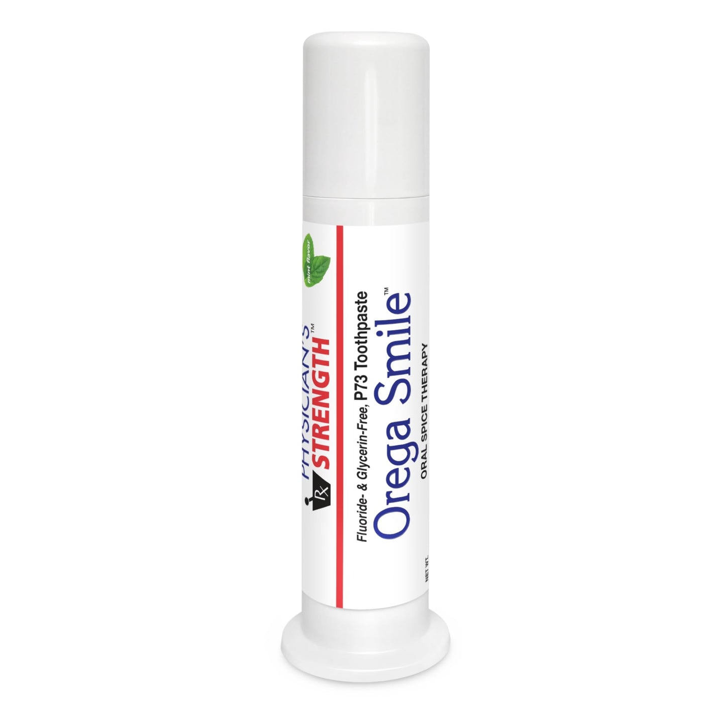 Physician's Strength OregaSmile Toothpaste, Mint - 3.4 oz - P73 Oregano - Fluoride & Glycerin Free