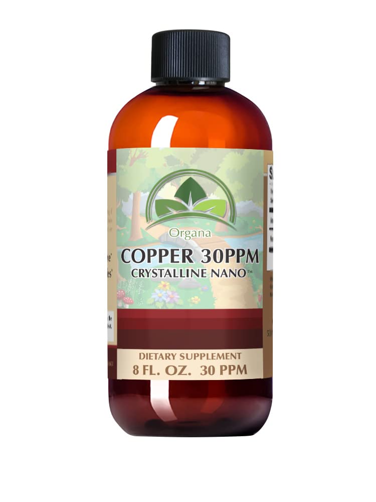 Organa Pure Crystalline Liquid Copper Supplement – 30 PPM, High Absorption