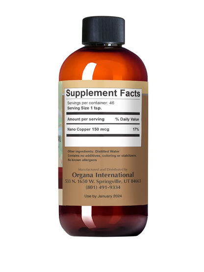 Organa Pure Crystalline Liquid Copper Supplement – 30 PPM, High Absorption