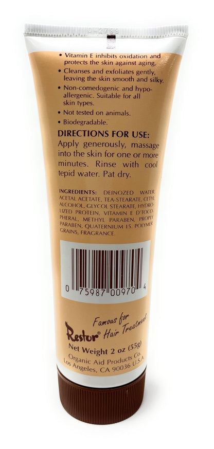 Organic Aid Vitamin E - Moisturising Scrub Cream - 55g