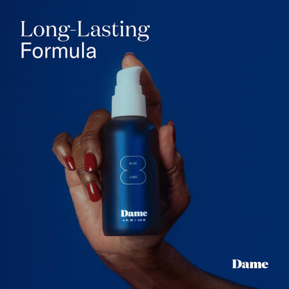Dame Aloe Lube for Women – Doctor-Approved, pH-Balanced Aloe Vera Lubricant – 4 oz