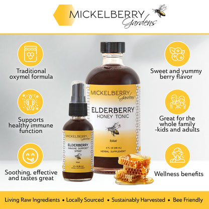 Mickelberry Gardens Elderberry Syrup - Immune Support (4 oz)