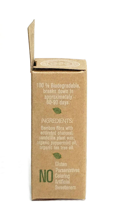 Organic Bamboo Charcoal Floss Refills 60m/66yds – Tea Tree & Peppermint (2 Pack) | Lucky Teeth
