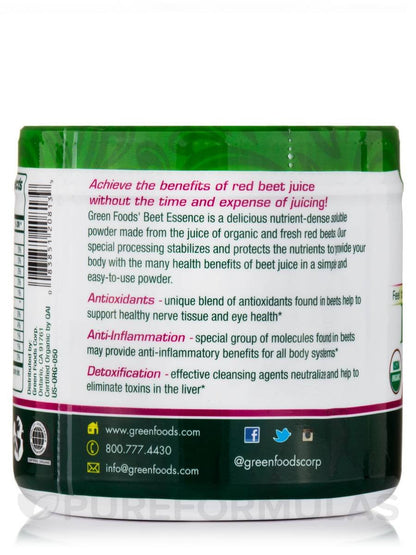 Green Foods Beet Essence, 5.3 Ounce | Organic Beetroot Dietary Supplement