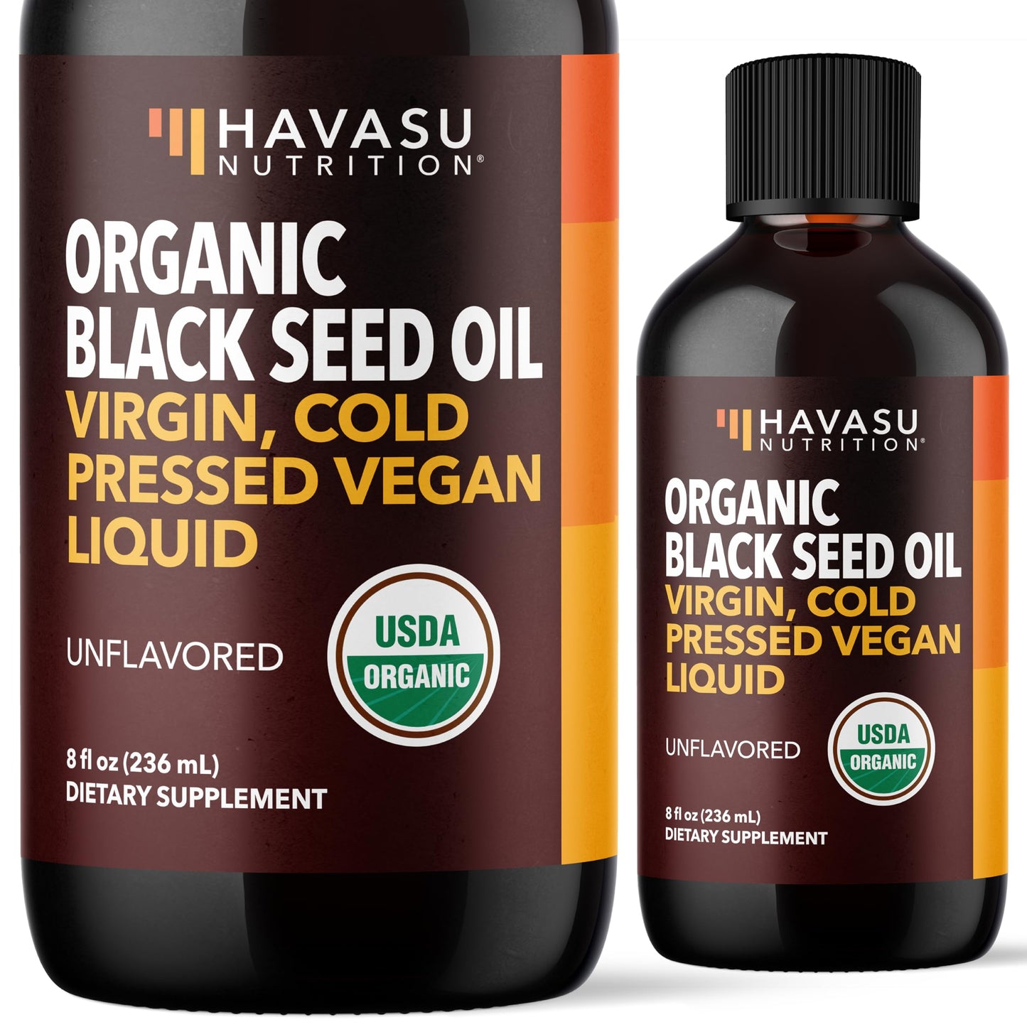 Organic Black Seed Oil – Cold-Pressed, 8 oz – Unflavored, Non-GMO, Vegan