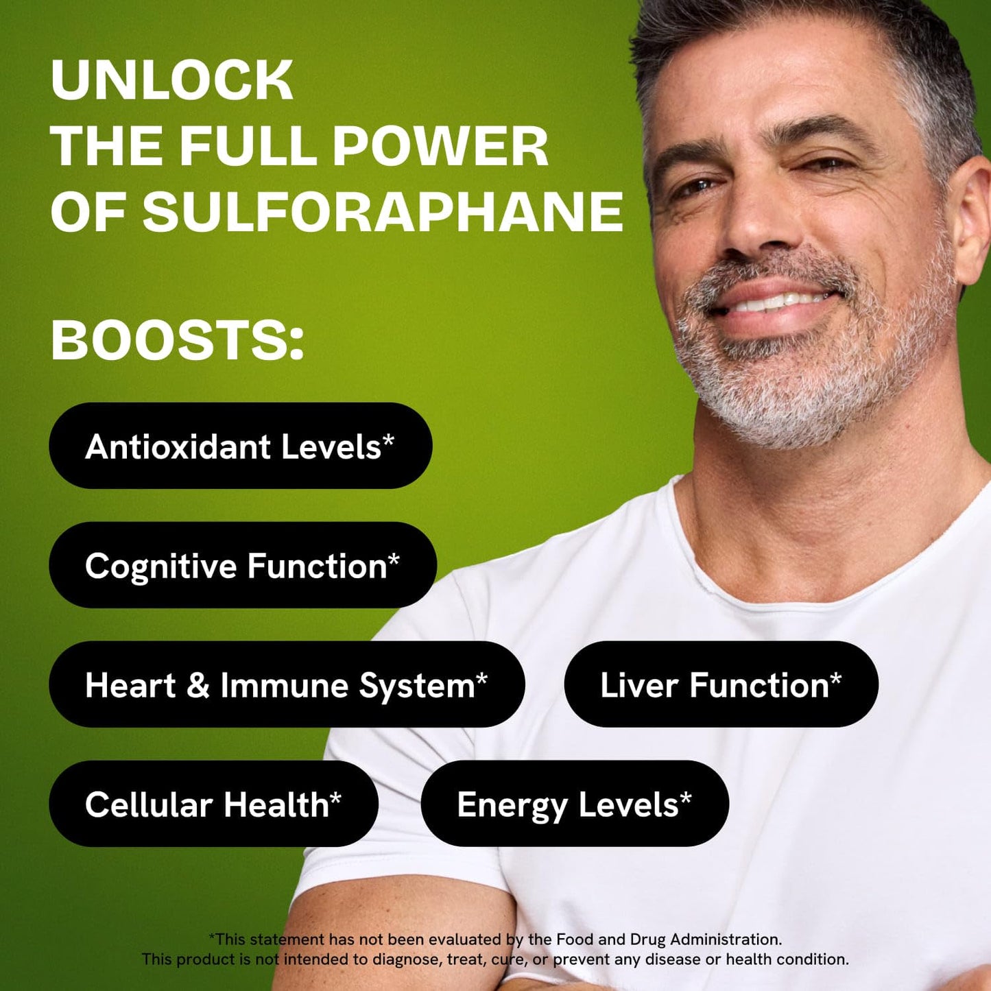 Healthbiotics Sulforaphane Supplement Organic Broccoli Sprouts – Stabilized Sulforaphane for Kids & Adults | 120 Pills | 1 Pack